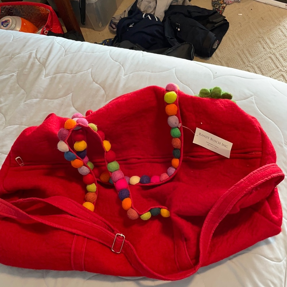Ranjit Busch Inc. Red duffel bag!